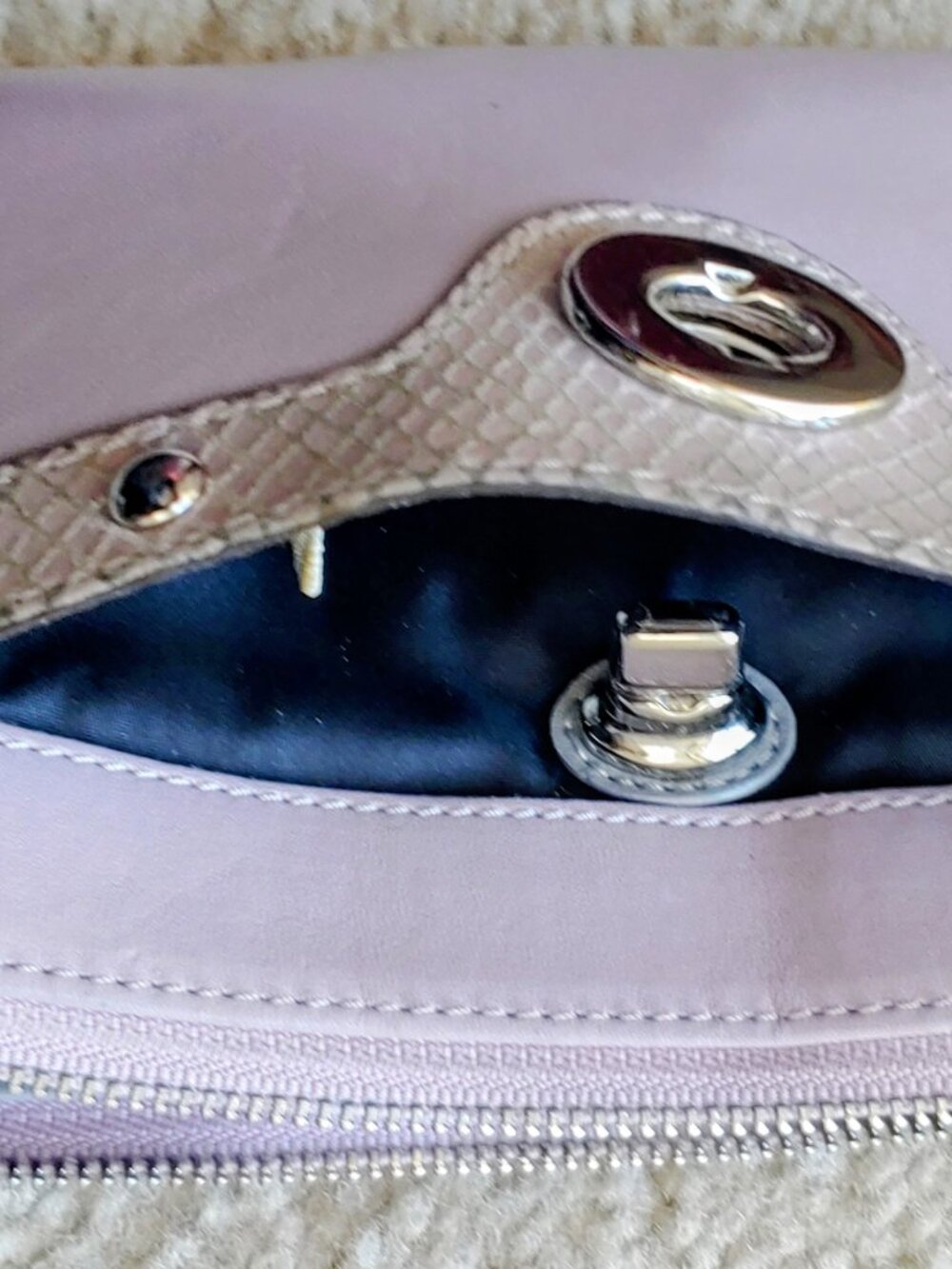 Pink Genuine Leather Wristlet Wallet - Picture 7 of 10